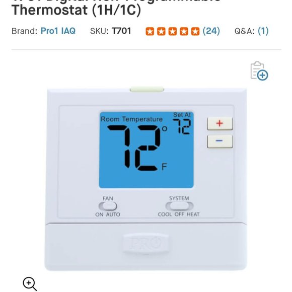 PRO1 T701 professional thermostat system - Picture 5 of 6
